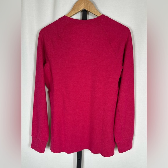 NWT Duluth Trading Co. Women’s Large Sleeve Thermal Waffle Knit Crew Neck Top -M - Picture 2 of 7